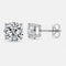 Moissanite Solitaire Stud Earrings 0.5ct