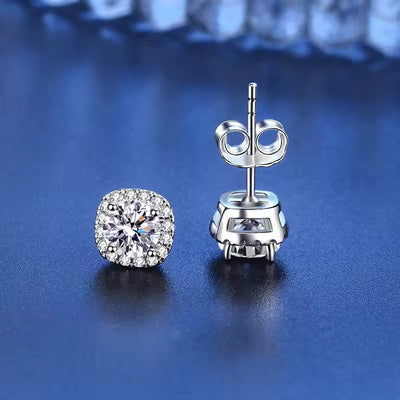Clara - Moissanite Stud Earrings