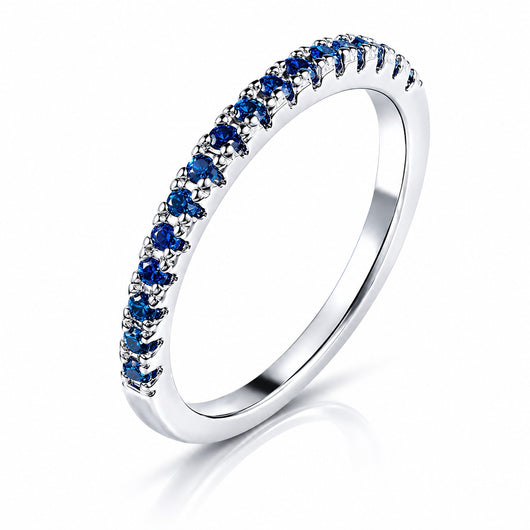 Blue Pavé Ring 2mm VIP