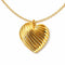 Chiseled Heart Pendant Necklace VIP