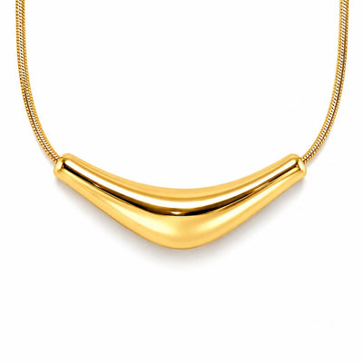 Crescent Bar Pendant Necklace VIP