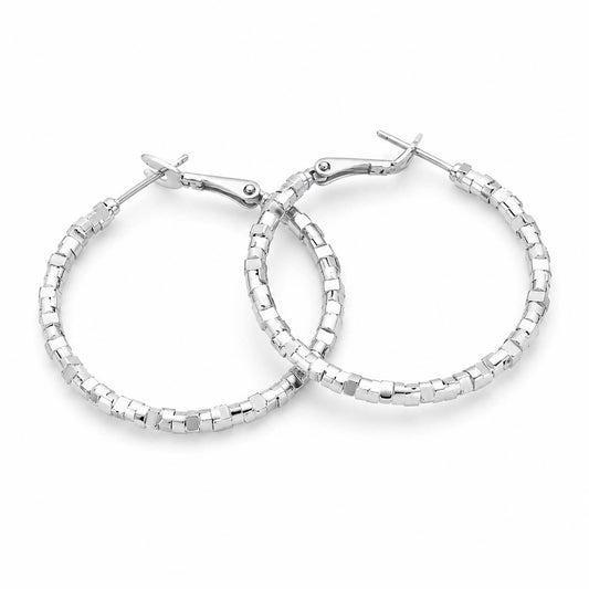 Diamond Cut Hoop Earrings VIP