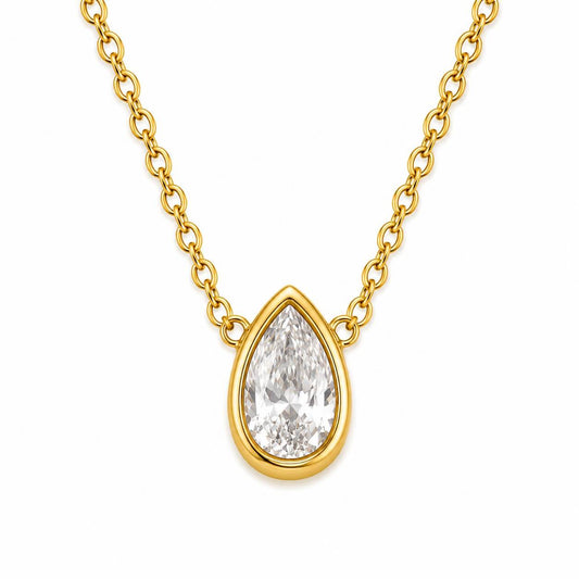 Diamond Drop Pendant Necklace VIP