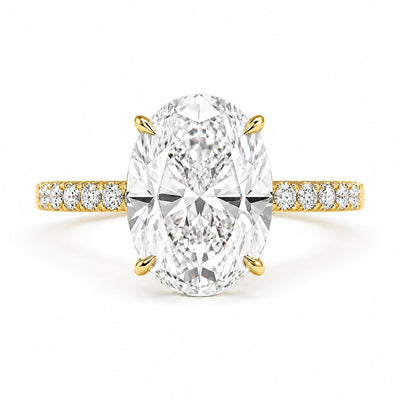 Gold 2ct Oval Ring VIP