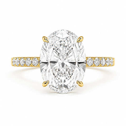 Gold 2ct Oval Ring VIP