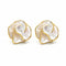Mother Of Pearl Bloom Stud Earrings