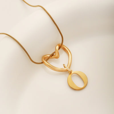 Heart Initial Necklace