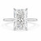 Silver 1-5ct Rectangle Ring