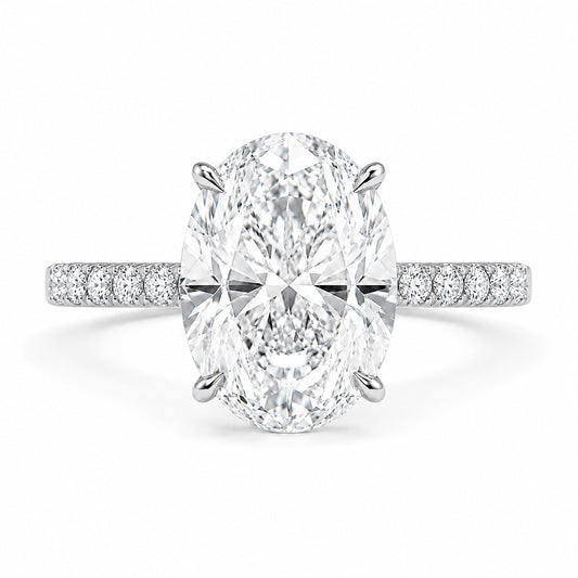 Silver 2ct Oval Ring VIP