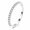 Silver Half Eternity Band Ring 2mm VIP