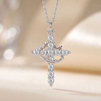 Crown & Cross Necklace