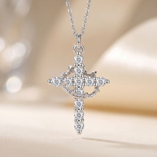 Crown & Cross Necklace
